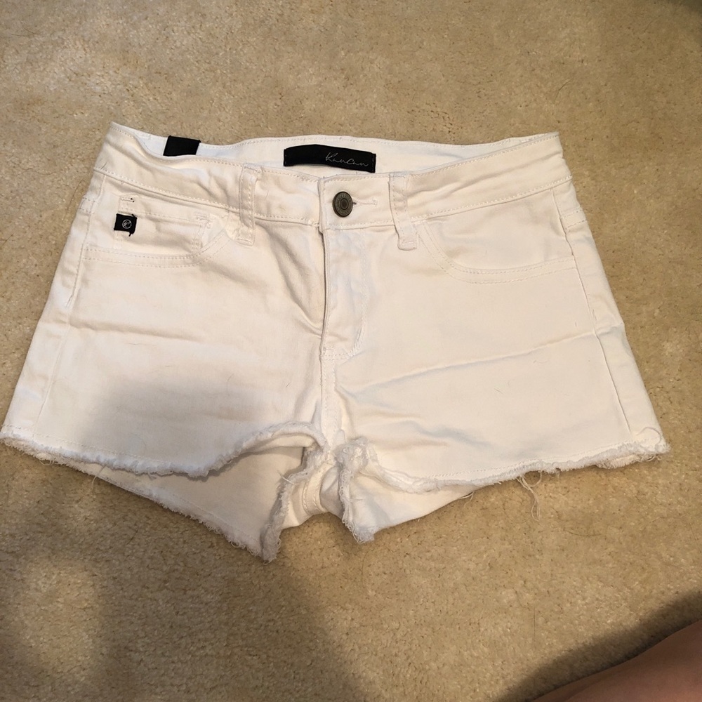 White denim shorts size 0